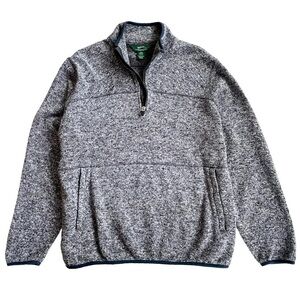 Woolrich Quarter Zip Pullover Sweater,‎ Grey, Men’s XL